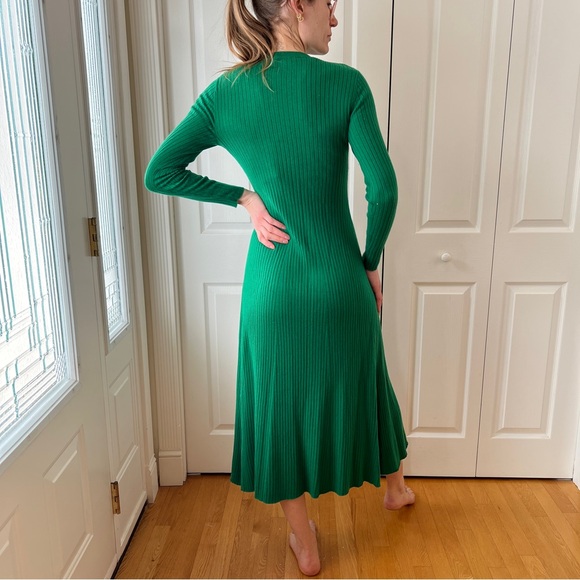 Ever New Emerald Ribbed Midi Dress - Picture 4 of 7